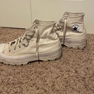 women’s platform white converse size 8.5